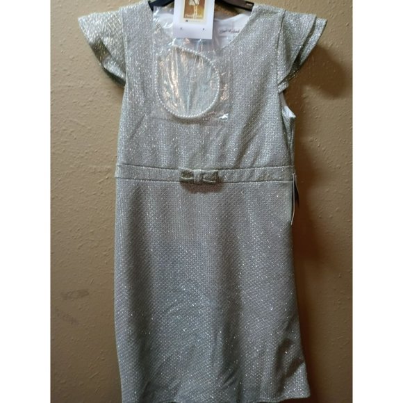 Emerald sundae girls Sparkle dress with beaded headband - Picture 1 of 4
